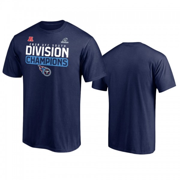 Tennessee Titans Navy 2020 AFC South Division Cham...