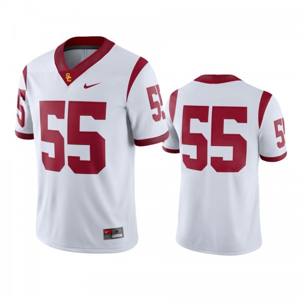 USC Trojans #55 White Game College Football Jersey