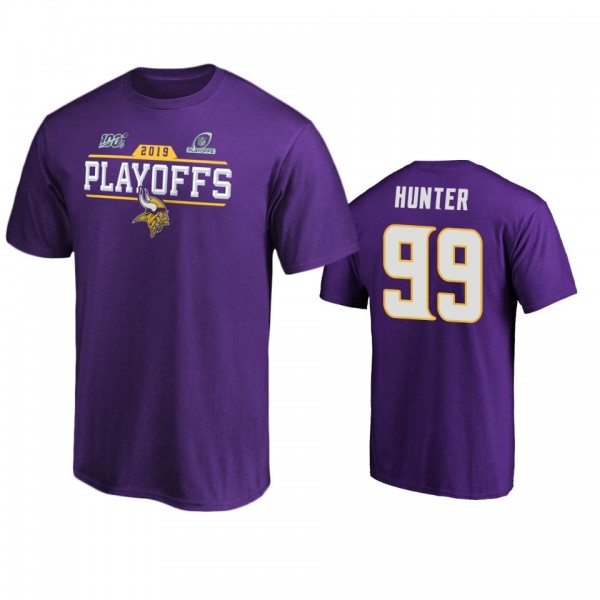 Minnesota Vikings Danielle Hunter Purple 2019 NFL Playoffs Chip Shot T-Shirt