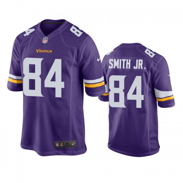 Minnesota Vikings Irv Smith Jr. Purple 2019 NFL Draft Game Jersey
