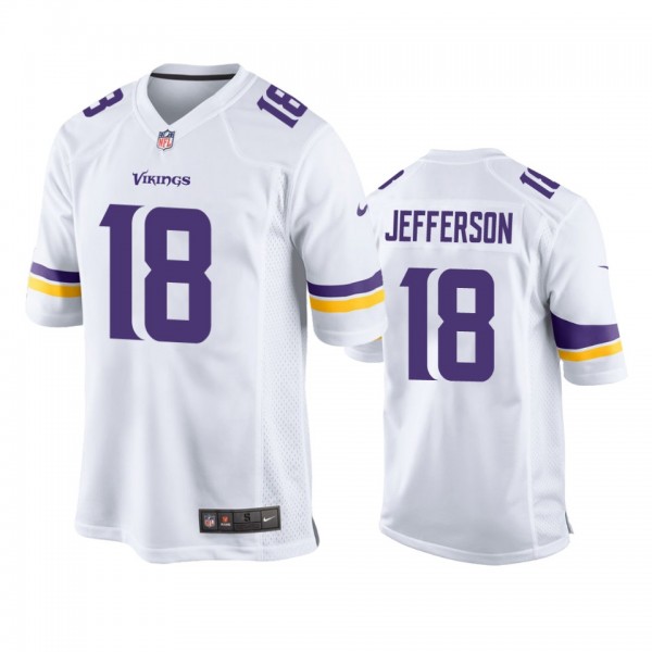 Minnesota Vikings Justin Jefferson White 2020 NFL ...