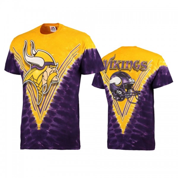 Men's Minnesota Vikings Purple Tie-Dye Premium T-S...