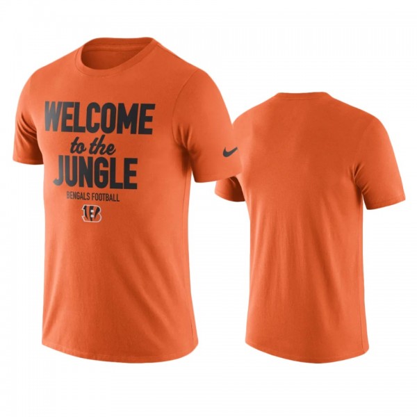 Men Cincinnati Bengals Orange Welcome to the Jungle NFL Collection T-Shirt