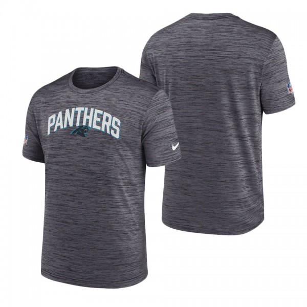 Men's Carolina Panthers Nike Black Velocity Athletic Stack Performance T-Shirt