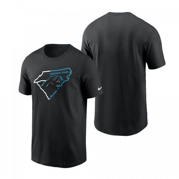 Men's Carolina Panthers Nike Black Essential Local Phrase T-Shirt