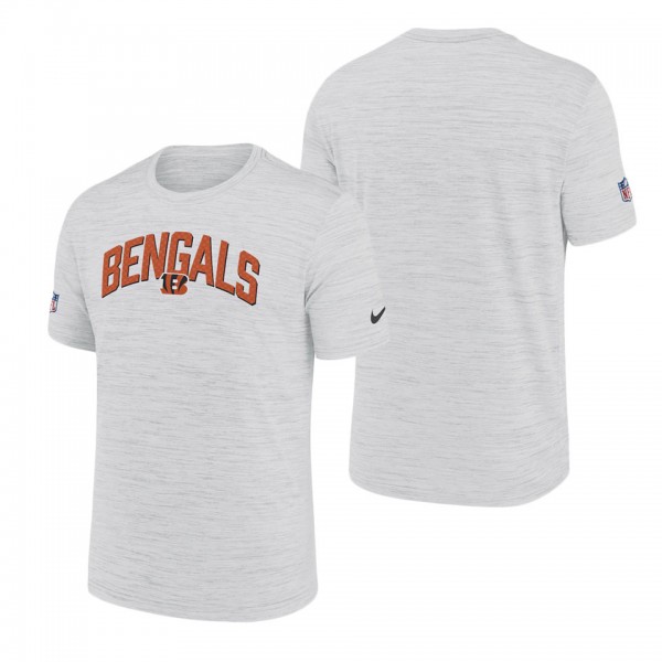 Men's Cincinnati Bengals Nike White Velocity Athletic Stack Performance T-Shirt