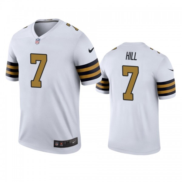 New Orleans Saints Taysom Hill White Color Rush Legend Jersey