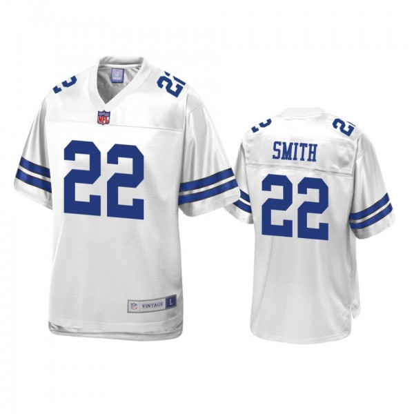 Dallas Cowboys Emmitt Smith White Retired Team Player Jersey