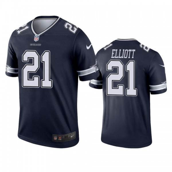 Dallas Cowboys Ezekiel Elliott Navy Legend Jersey