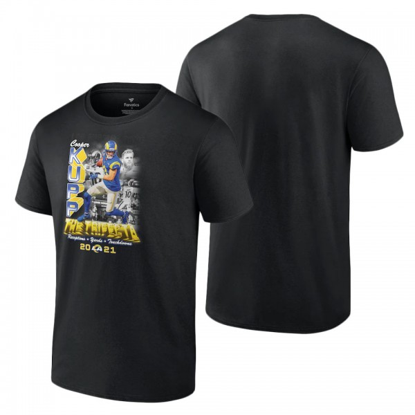 Men's Los Angeles Rams Cooper Kupp Fanatics Branded Black Tickets Please T-Shirt