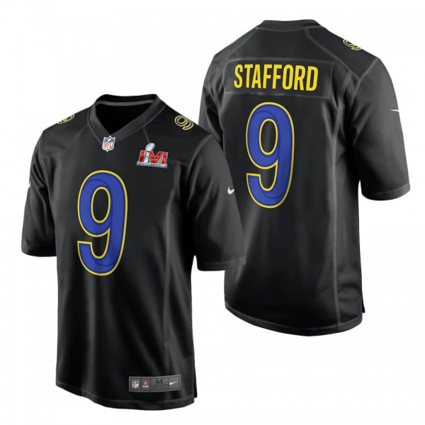 Men's Los Angeles Rams Matthew Stafford Nike Black...
