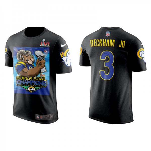 Men's Odell Beckham Jr. Los Angeles Rams Black Sup...