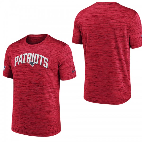 Men's New England Patriots Nike Red Velocity Athle...