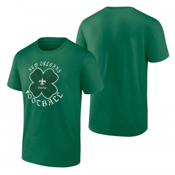 Men's New Orleans Saints Fanatics Branded Kelly Green St. Patrick's Day Celtic T-Shirt