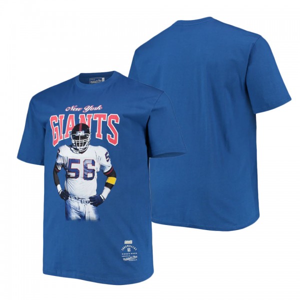 Men's New York Giants Lawrence Taylor Mitchell & Ness Royal Big & Tall Player Name & Number T-Shirt