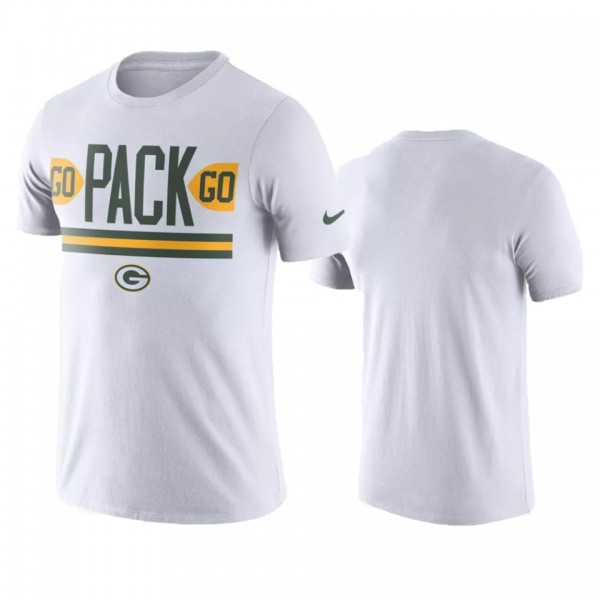 Men Green Bay Packers White Go Pack NFL Collection...