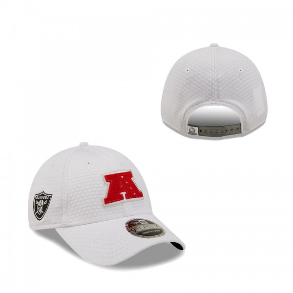 Men's Las Vegas Raiders New Era White AFC Pro Bowl 9FORTY Snapback Hat