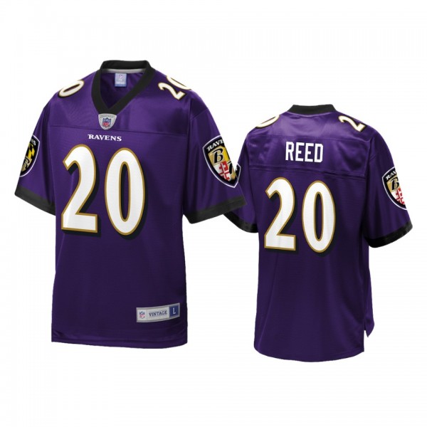Baltimore Ravens Ed Reed Purple Retired Player Jer...