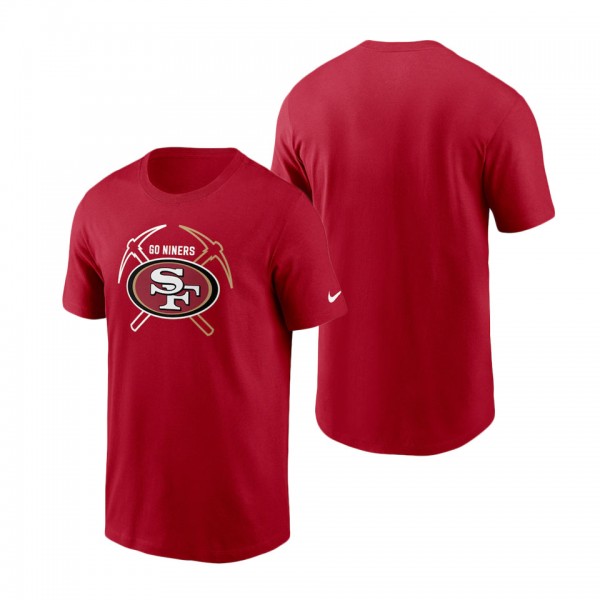 Men's San Francisco 49ers Nike Scarlet Essential L...