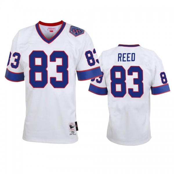 Buffalo Bills Andre Reed White Vintage Replica Ret...