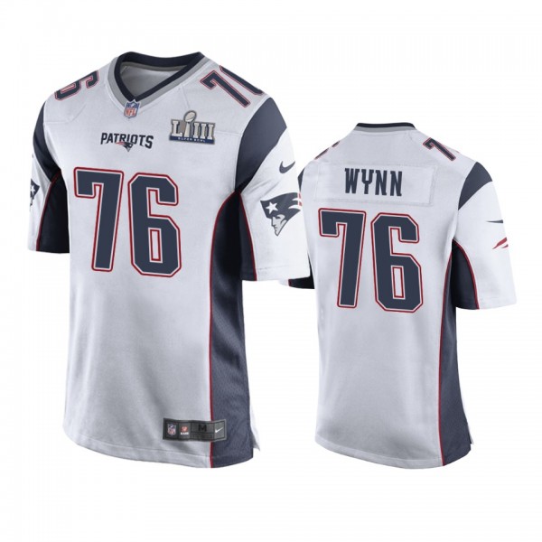 New England Patriots Isaiah Wynn White Nike Super ...