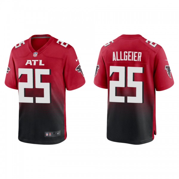 Men's Atlanta Falcons Tyler Allgeier Red Game Jers...