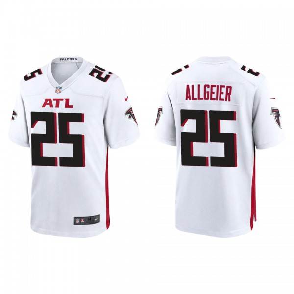 Men's Atlanta Falcons Tyler Allgeier White Game Jersey