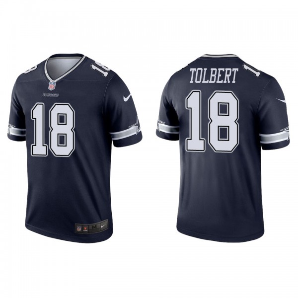 Men's Dallas Cowboys Jalen Tolbert Navy Legend Jer...