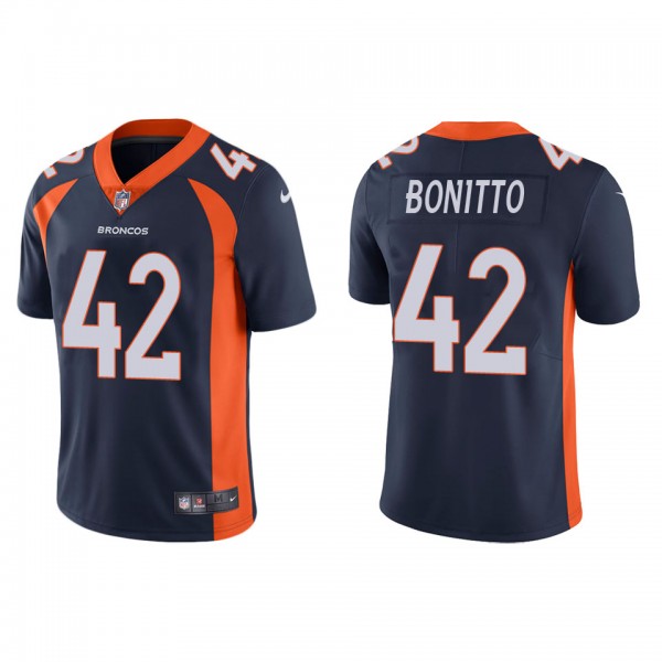 Men's Denver Broncos Nik Bonitto Navy Vapor Limite...