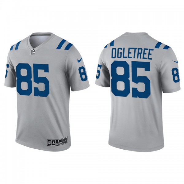 Men's Indianapolis Colts Andrew Ogletree Gray Inve...