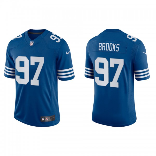 Men's Indianapolis Colts Curtis Brooks Royal Alternate Vapor Limited Jersey