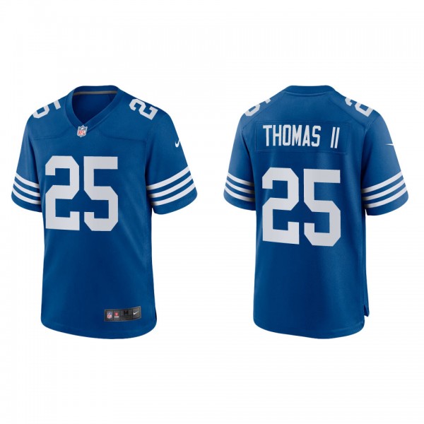 Men's Indianapolis Colts Rodney Thomas II Royal Alternate Game Jersey