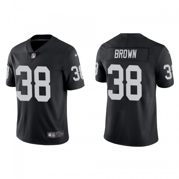 Men's Las Vegas Raiders Brittain Brown Black Vapor Limited Jersey
