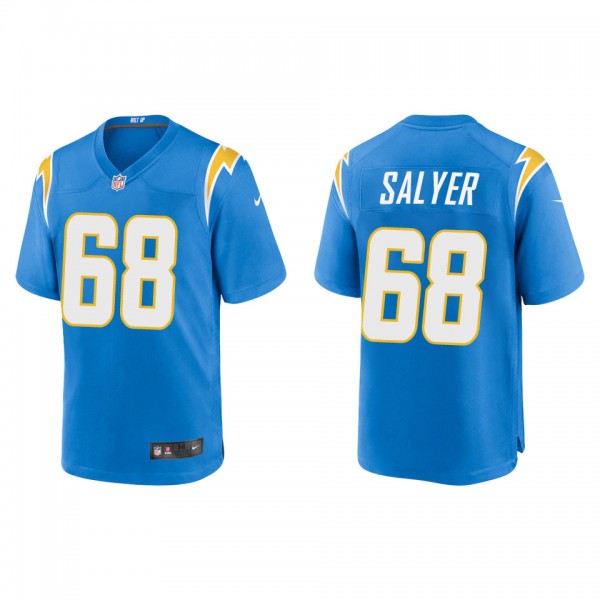 Men's Los Angeles Chargers Jamaree Salyer Powder Blue Game Jersey