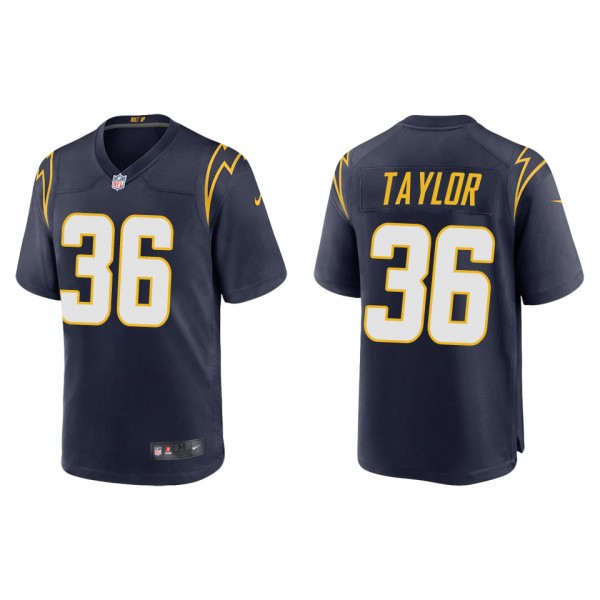 Men's Los Angeles Chargers Ja'Sir Taylor Navy Alternate Game Jersey