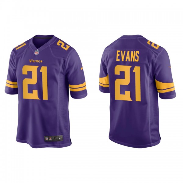 Men's Minnesota Vikings Akayleb Evans Purple Alter...