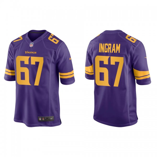 Men's Minnesota Vikings Ed Ingram Purple Alternate...