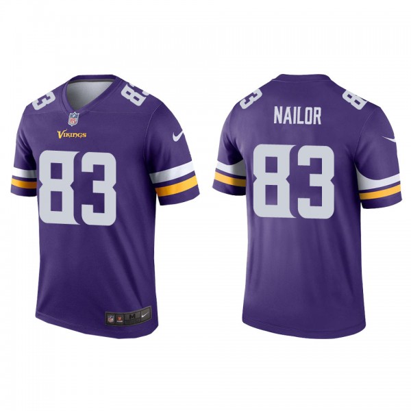 Men's Minnesota Vikings Jalen Nailor Purple Legend...