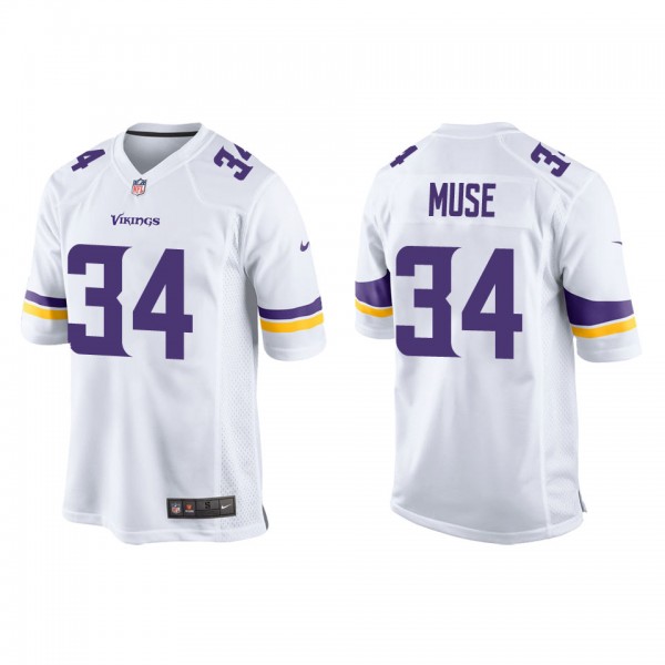 Men's Minnesota Vikings Nick Muse White Game Jerse...