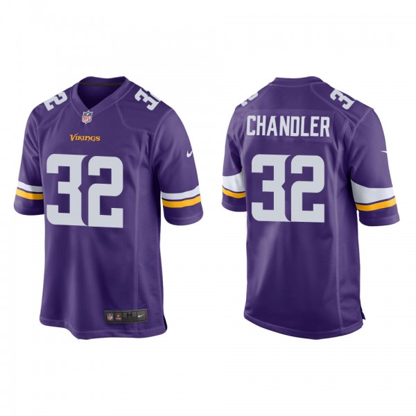 Men's Minnesota Vikings Ty Chandler Purple Game Je...
