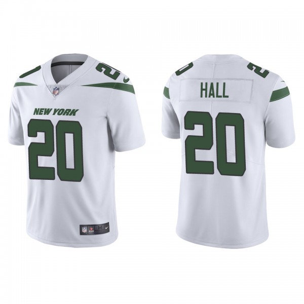 Men's New York Jets Breece Hall White Vapor Limited Jersey