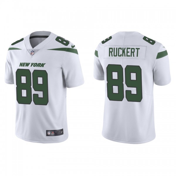 Men's New York Jets Jeremy Ruckert White Vapor Limited Jersey