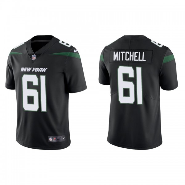 Men's New York Jets Max Mitchell Black Vapor Limited Jersey