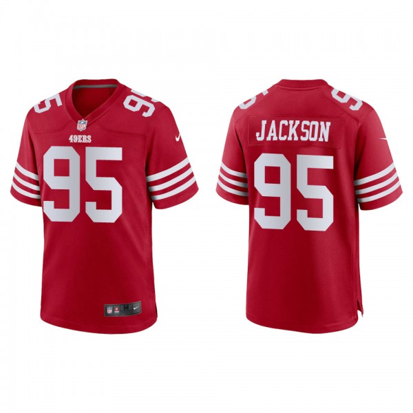 Men's San Francisco 49ers Drake Jackson Scarlet Ga...