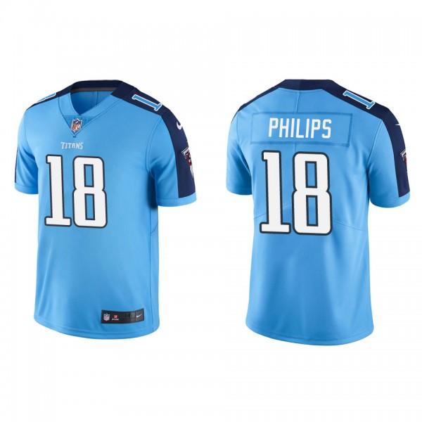 Men's Tennessee Titans Kyle Philips Light Blue Vapor Limited Jersey