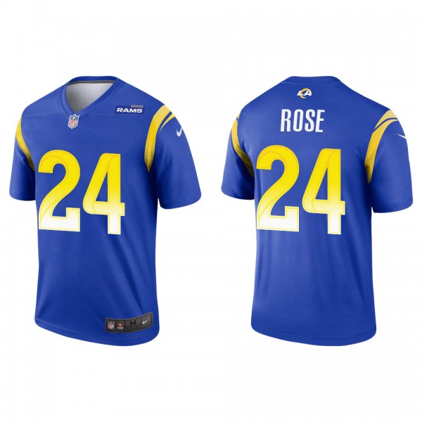 Men's Los Angeles Rams A.J. Rose Royal Legend Jers...