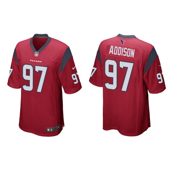 Addison Texans Red Game Jersey