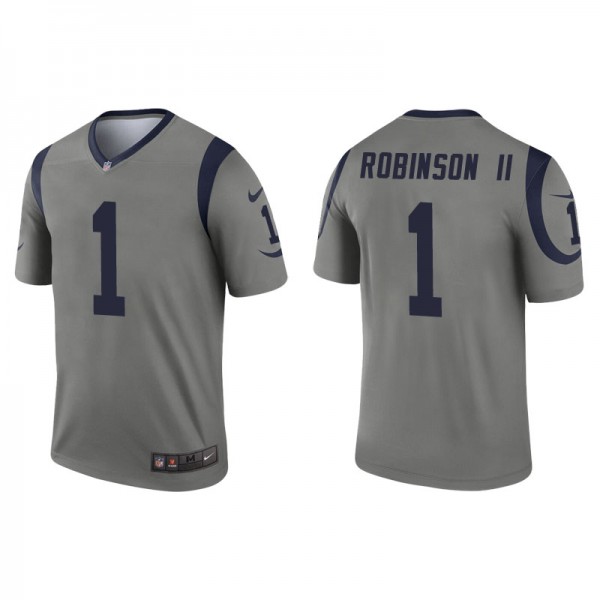 Men's Los Angeles Rams Allen Robinson II Gray Inve...