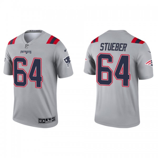 Men's New England Patriots Andrew Stueber Gray Inv...