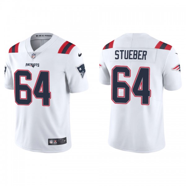 Men's New England Patriots Andrew Stueber White Va...